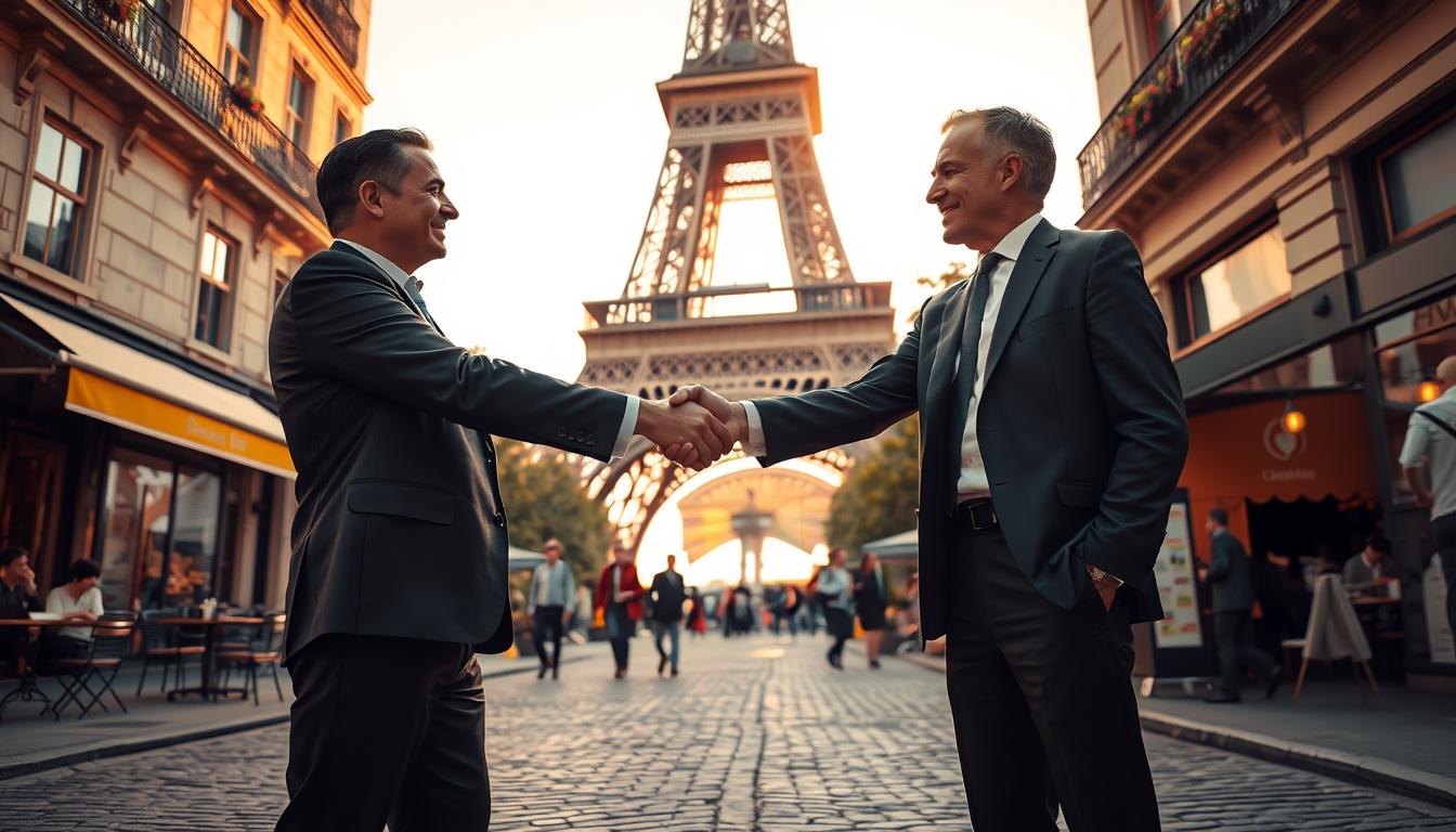 business partners in France